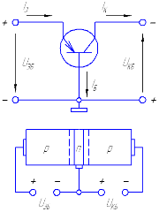 схема биполярного транзистора с общей базой