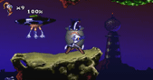 кадр из игры Earthworm Jim 2 для 16 битной приставки Sega Megadrive