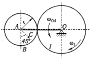 определение скоростей и ускорений точек и звена - кинематический анализ плоского механизма